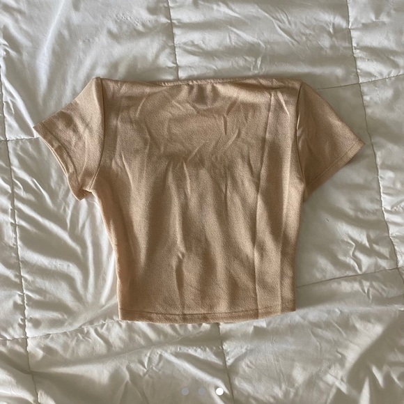 Princess Polly Tan Crop Top - Picture 3 of 3